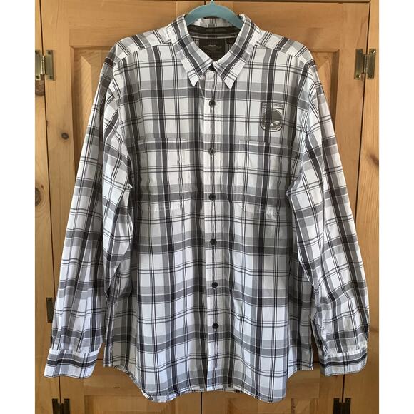 Harley-Davidson Other - Harley Davidson Shirt Men's XL Plaid Willie G Skull Long Sleeve Button Down
